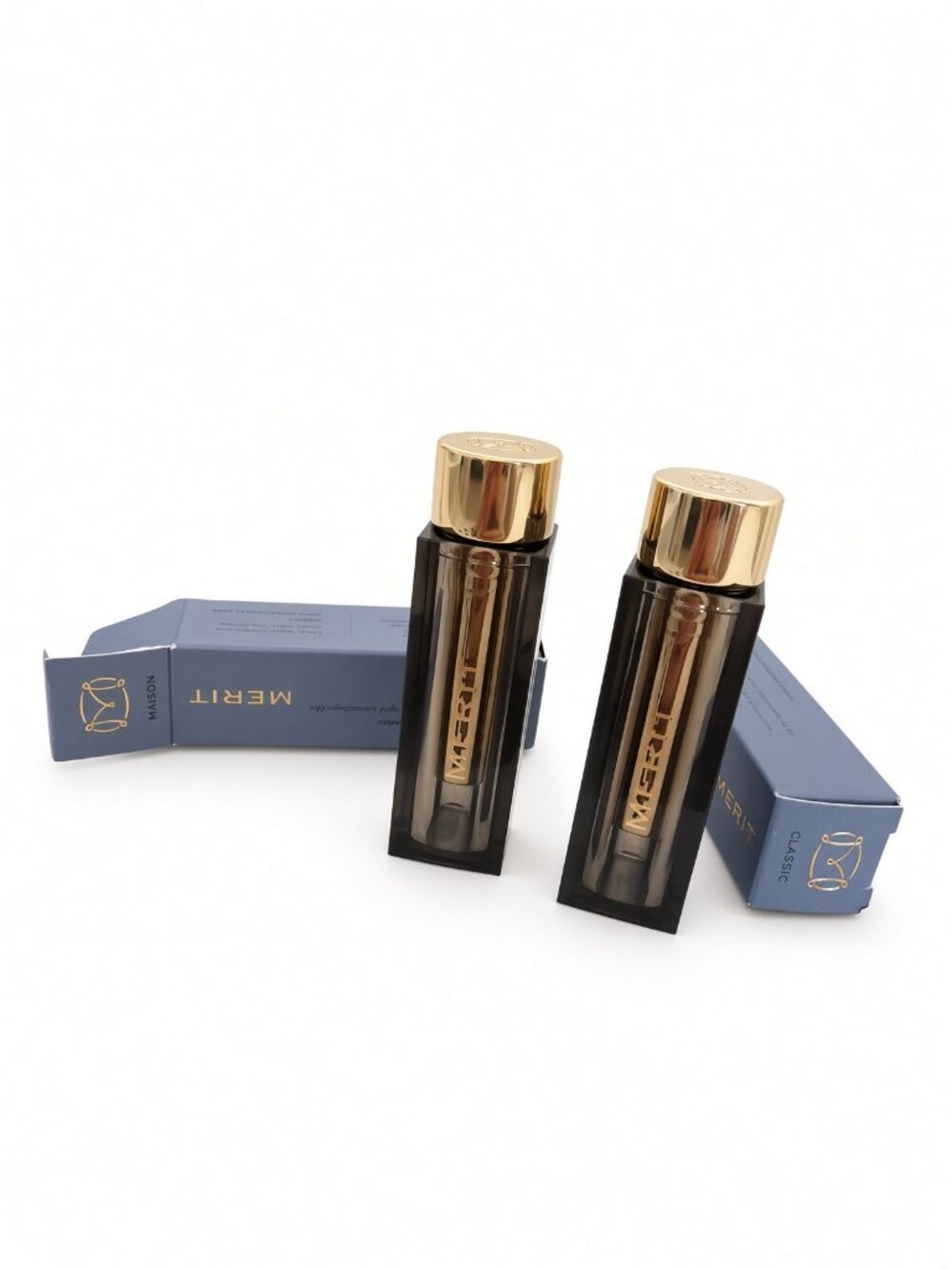 Merit 2-Pc Lot Signature Lip Matte Lipstick Maison + Classic Full Size NIB